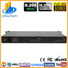 1U Rack 2 канала HDMI видео кодировщик 2Ch HD IP потоковый кодировщик H.264 прямая трансляция Передатчик Датчик RTSP RTMPS RTMP 2024 - купить недорого
