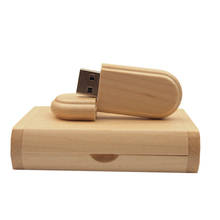 (10 PCS free LOGO) Wooden usb + Box pen drive 8GB 16gb 32gb 64gb usb Flash Drive Memory Stick LOGO customer wedding Gift 2024 - buy cheap