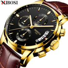 NIBOSI Watch Men Fashion Sport Quartz Clock Mens Watches Top Brand Luxury Business Waterproof Gold Black Watch Relogio Masculino 2024 - buy cheap