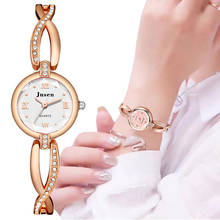 Геометрическая поверхность Модные женские кварцевые часы простые цвета розового золота нержавеющей стали женские часы маленькие женские браслет наручные часы 2024 - купить недорого