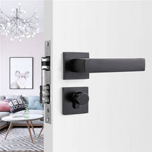 1 Set Aluminum Door Lock Modern Style Bedroom Interior Door Handle Lock Safety Anti-theft Locks Cylinder Furniture Hardware 2024 - buy cheap