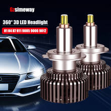 2PCS H1 H7 LED Bulb 20000LM H4 HB3 HB4 9012 HIR2 LED Car Headlight H11 H8 9006 9005 Canbus 360 Degree CSP Chip Auto Fog Lamp 12V 2024 - buy cheap