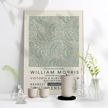 Póster de exposición del Museo William Morris, impresiones de patrón de plantas, pintura de arte Floral Vintage nórdico, Impresión de Arte de pared, decoración del hogar 2024 - compra barato