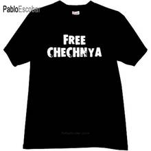 fashion t-shirt men cotton t shirt FREE CHECHNYA Cool T-shirt in black brand tee-shirt male summer tops 2024 - buy cheap