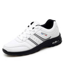 Tênis de golf masculino, sapato de qualidade preto e branco para homens, tênis esportivo e de lazer, à prova d'água, com cadarço, tamanho grande 2024 - compre barato