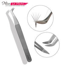 Misslamode As 09 Stainless Tweezers for Eyelash Extension Free Shipping eyelash tweezers 2024 - buy cheap