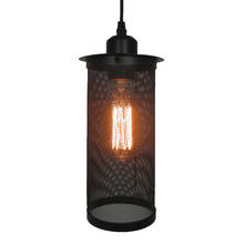 Креативный Железный клетчатый абажур, подвесной светильник в стиле ретро, промышленный ветер E27, Подвесная лампа, люстры, освещение, подвесной светильник, баровое освещение 2024 - купить недорого