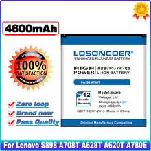 LOSONCOER BL212 batería de 4600mAh para Lenovo S898 A708T A858T A780E A628T A620T A688T A785E S8 S898T batería 2024 - compra barato