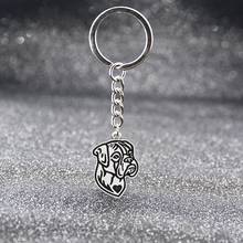 Vintage Silver Color 11 Style Boxer Basset Hound Beagle Labrador Dogs Keychain Pet Dog Key Chain Keyring Bag Charm For Women Men 2024 - buy cheap