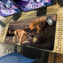 XGZ Animal Gentle Mother Love Lion Custom Large Mouse Pad Precision Black Lock Edge Home Computer Table Mat Rubber Non-slip Xxl 2024 - buy cheap