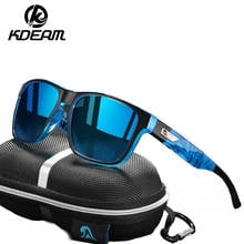 KDEAM 2021 Unisex Real Polarized Sunglasses Men Brand Designer Vintage Classic Mirror Fashion Square Ladies Sun glasses Men 2024 - buy cheap