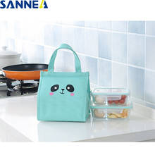 SANNE Cartoon Cute Animal Fashion Thermal Lunch Bag Cooler Lunch Box Polyester Oxford Portable Multifunction Lunch Bag for Kids 2024 - buy cheap