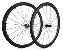 700C 38mm depth 23mm width clincher/Tubular Road bike carbon wheelset UD matte finish, U-shape rim 2024 - buy cheap