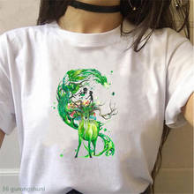 Graphic t-shirt ladies tops watercolor horse t-shirt goat kawaii Harajuku women t-shirt summer white retro tees female clothes 2024 - buy cheap