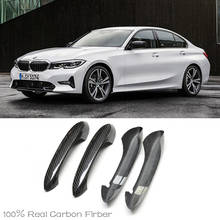 for BMW 3 series G20 320d 330i M340i M sport 340i 2019 2020 High Quality Carbon Fiber Door Handle protection cover Trims Fits 2024 - buy cheap