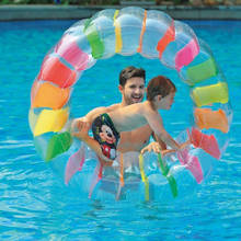 Bola de rodinha inflável 36 polegadas, bola de rodinha gigante para crianças, brinquedo para piscina, decoração de grama 2024 - compre barato