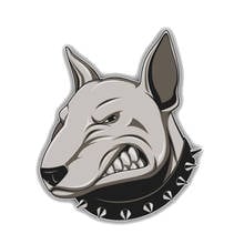 Dawasaru Angry Bullterrier Dog Car Sticker Personalized Decal Laptop Truck Motorcycle Auto Accessories Decoration PVC,15cm*12cm 2024 - buy cheap