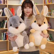 KUY Hot Cute Simulation Rabbit Bunny Toys Stuffed Lovely Lifelike Hare Animal Plush Doll For Kids Children Soft Pillow Nice Gift 2024 - buy cheap