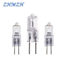 ZHMZH-lámpara halógena G4, 20w, 35W, cuentas de luz de baja presión G6.35, 50W, alfileres de lámpara de cristal, bombilla halógena pequeña, blanco cálido 2024 - compra barato