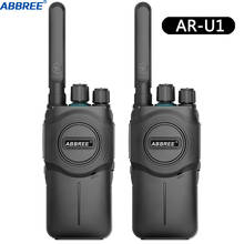 ABBREE-walkie-talkie portátil de largo alcance, Radio Amateur de dos vías, 5W, UHF, 400-470MHz, 10KM, AR-U1, 2 uds. 2024 - compra barato