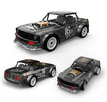 Como rtr 2.4g 4wd 30 km/h 1/16 rc carro, luz de led, drift on-road, controle proporcional de veículos, modelo para crianças e adultos, presente 2024 - compre barato