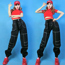 Hip Hop Dance Costumes Schoolgirl Jazz Group Performance Clothes Adults Street Dancing Wear Modern Stage Rave Outfit DNV12824 2024 - buy cheap