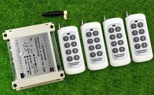 Interruptor de iluminação sem fio do controle remoto do rf do relé do canal 8 ch 10a da c.c. 12 v 24 v 36 v 48 v 8 com controle remoto branco