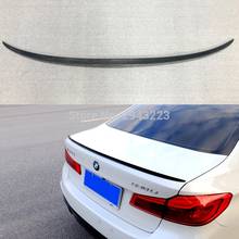 Стайлинг автомобиля для BMW G30 G38 5 серии 530i 540i M5 Седан 4-дверный 2017 2018 2019 углеродное волокно задний багажник башмак спойлер на крышу 2024 - купить недорого