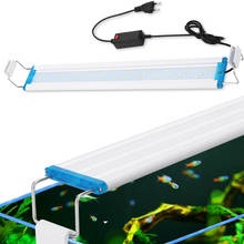 Luz LED Superfina para acuario, iluminación para cultivo de plantas acuáticas, resistente al agua, lámpara brillante azul, 90-260V 2024 - compra barato