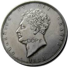 Uf (06)-uf (09) 4 pçs, grande unido, george iv 1824 1826 1828 1829, meia coroa, cópia de moeda 2024 - compre barato