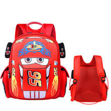 Lightning mcqueen mochila infantil de desenho animado 3d, bolsa para escola de jardim de infância, mochila escolar para meninos 2024 - compre barato