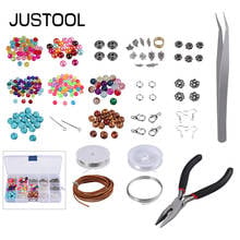 JUSTOOL Jewelry Making Supplies Kit with Beads Hooks Findings Jewellery Pliers Beading Wire for DIY Necklace Bracelet Earrings 2024 - buy cheap