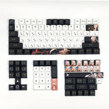 Teclado mecânico com 129 teclas, visão original, perfil cereja, pbt 5, estampa de rosto, sublimação 6.25u, barra de espaço 1.75u, 2u, 2.25u, mudança 2024 - compre barato