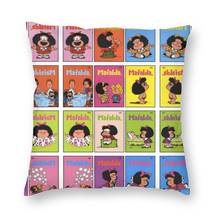 Mafalda Poster Throw Pillow Cover Throw Pillow Quino Argentina Cartoon Funny Pillowcase 2024 - buy cheap