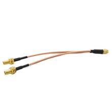 RP SMA Male  To 2X SMA Female Jack Nut Y Type Splitter Combiner Pigtail Cable RG316 15CM/30CM/50CM for Wifi Router 2024 - buy cheap