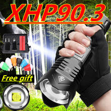 Super Bright XHP90.3 Led flashlight Ultra Bright torch Camping light waterproof Zoomable Bicycle Light with 18650 26650 battery 2024 - buy cheap