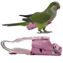 Птица Попугай пеленки летный Костюм пеленки одежда Parakeet голубь среднего размера одежда с птицами 2024 - купить недорого