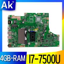 New Akemy TP501UAK Motherboard For Asus TP501U TP501UA TP501UQ TP501UAM TP501UJ Laptop Mainboard 4GB-RAM I7-7500U DDR4 2024 - buy cheap