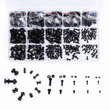 510PCS Metric M2 M2.5 M3 M4 M5 Black Nylon Screw Flat Head Phillips Screws Washer Kit for RC Drone Quadcopter 2024 - buy cheap