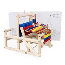 DIY Children Wooden Sewing Machine Weaving Loom Kit For Kids Weaving Toy Handmade Wool Hook Looms Household Textile Machine Mini 2024 - buy cheap