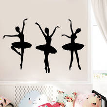 Ballerina Artist Vinyl Wall Sticker Girls Room Decor Ballet Dance Room Wall Stickers Removable Home Decoration Wallpaper Z272 2024 - buy cheap