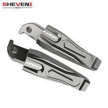 Motorcycle Accessories Scooter Rear Passenger Foot Peg Footrests For YAMAHA NMAX 155 N-MAX 125 pegs 2015 2016 2017 2018 2024 - buy cheap