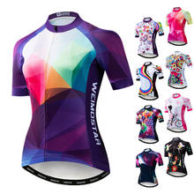 Weimostar Summer Cycling Jersey Women Mountain Bike Clothing Pro Team Bicycle mtb Jersey Quick Dry Road Cycling Shirt Top Wear 2024 - buy cheap