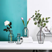 Ваза для цветов, домашний декор, стеклянная ваза, цветочный Террариум, растения, настольные украшения, декоративная ваза в скандинавском стиле 2024 - купить недорого