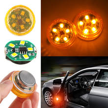 5 luces LED de advertencia de apertura de puerta de coche, señal estroboscópica de inducción magnética inalámbrica, luces de seguridad Anti-collid de extremo trasero 2024 - compra barato