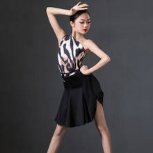 Latin Dance Dress Clothes For Girls Children 2020 New Latin Practice Performance Clothes Latin Dance Skirt Split Suit DQS4382 2024 - buy cheap