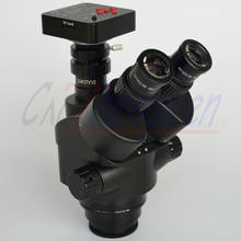 FYSCOPE  38MP HDMI 60SPF  7X-45X Simul-Focal Trinocular Zoom Stereo Microscope Head White/Black Color 2024 - buy cheap