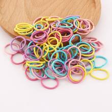 100 pcs/lot Colorful Nylon Small Hair Ties Children Ponytail Holder Headband Elastic Hair Bands for Kids Girls Hair Accessories 2024 - buy cheap