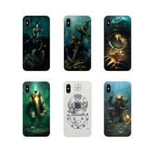 Máscara subaquática de capacete de mergulho, capa de tpu para samsung galaxy s3 s4 s5 mini s6 s7 edge s8 s9 s10 lite plus note 4 5 8 9 2024 - compre barato