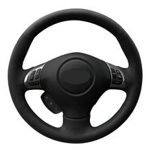 Чехол рулевого колеса автомобиля черная искусственная кожа для Subaru Forester 2008-2012 Impreza 2008-2011 Legacy 2008-2010 требования 2 2024 - купить недорого